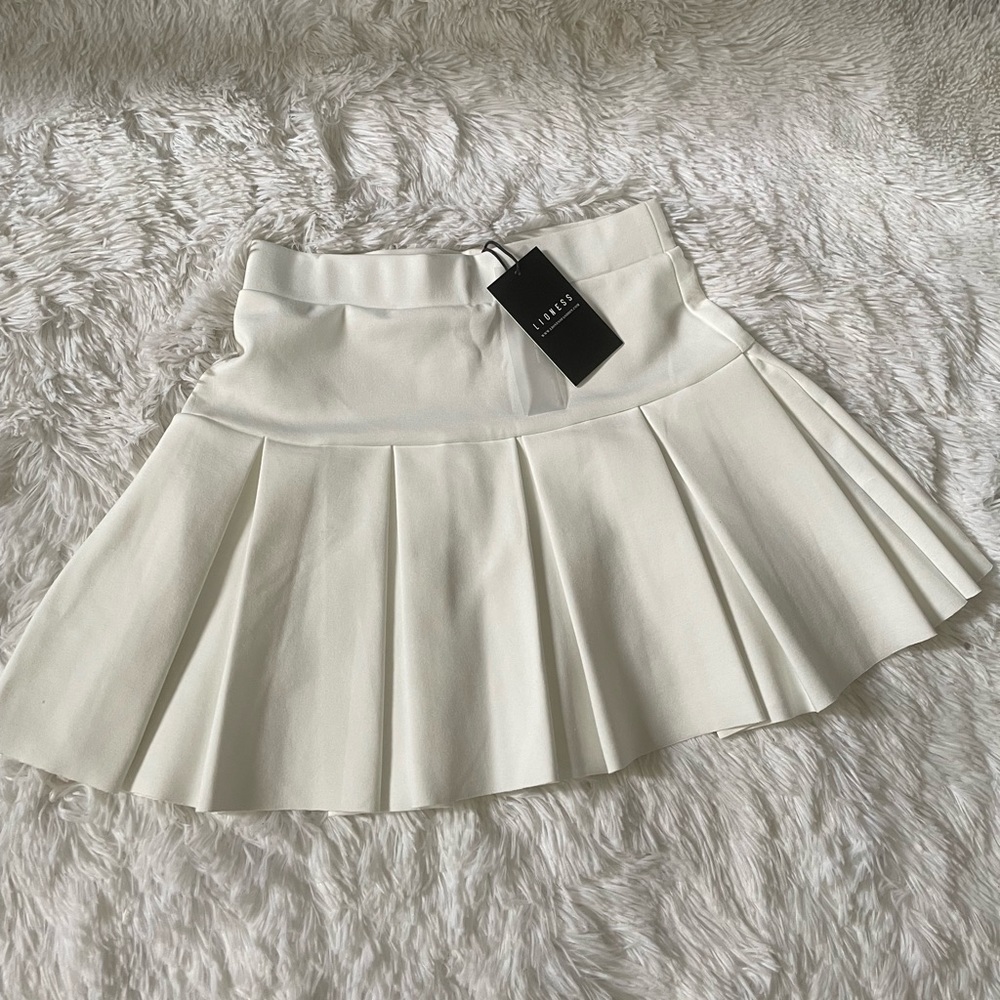 Princess Polly white tennis skirt XS
